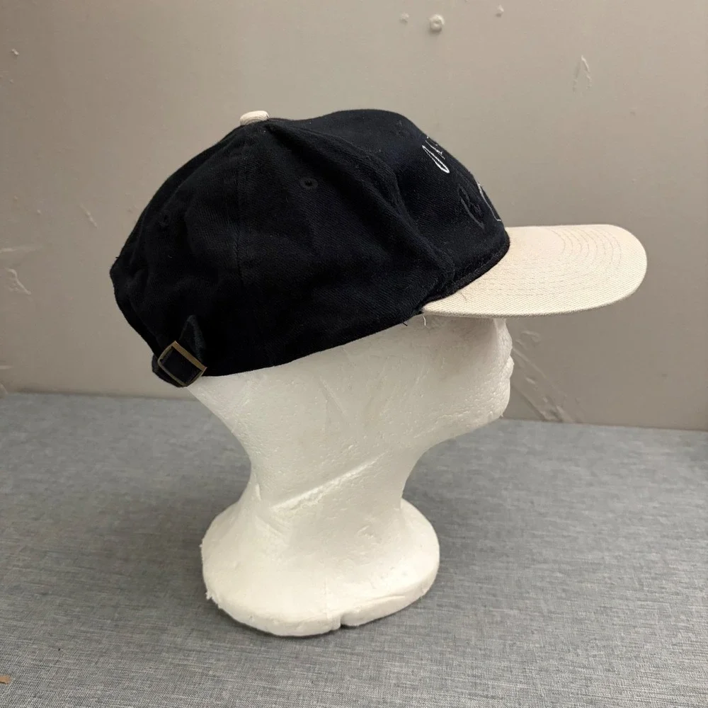 Drew Pearson Hat Oakland Raiders Men OSFA Black Vintage 90s Strapback Cap‎